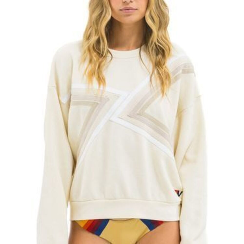 BLAZE RELAXED CREW SWEATSHIRT - VINTAGE WHITE // VINTAGE WHITE - M